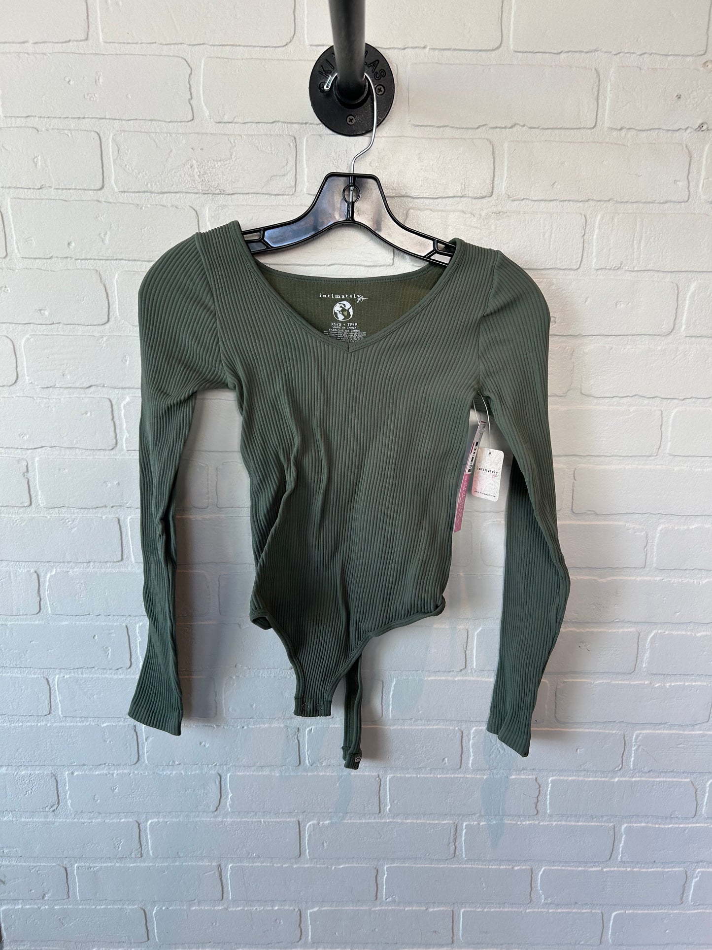 Bodysuit By Free People In Green, Size: Xs