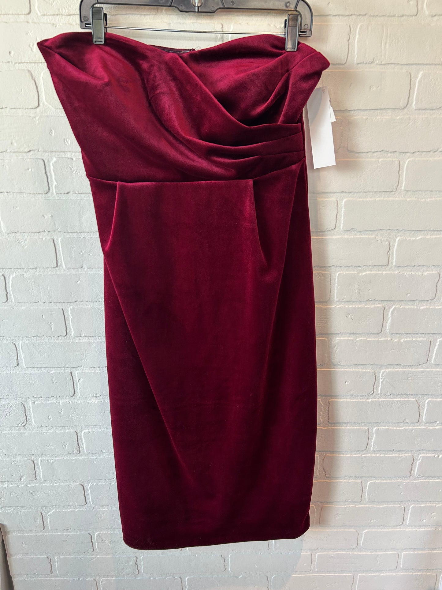 Dress Party Midi By Express In Red, Size: L