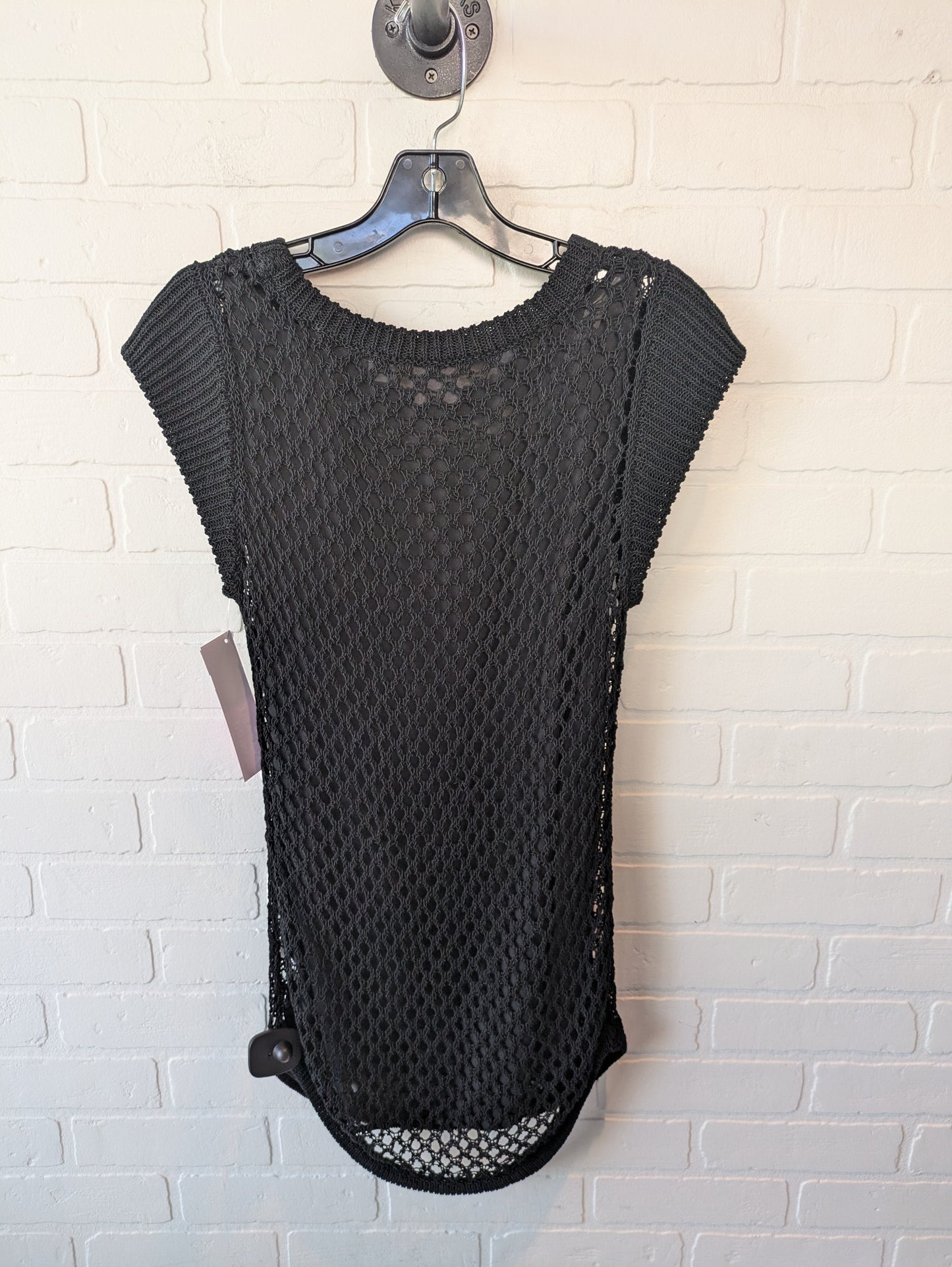 Sweater Short Sleeve By Oc By Oleg Cassini In Black, Size: Xs