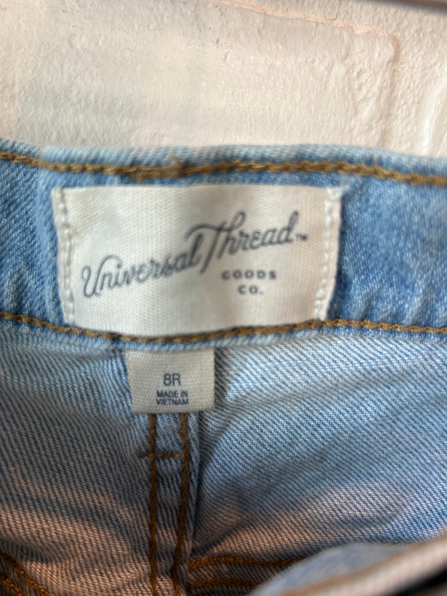 Jeans Straight By Universal Thread In Blue Denim, Size: 8