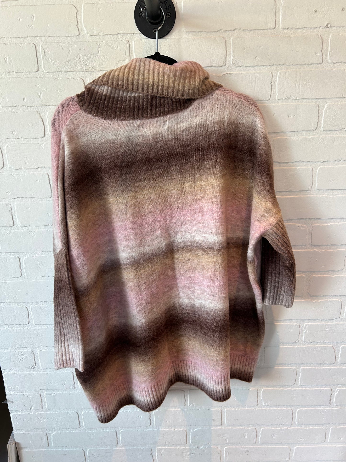 Sweater By Loft In Brown & Pink, Size: S