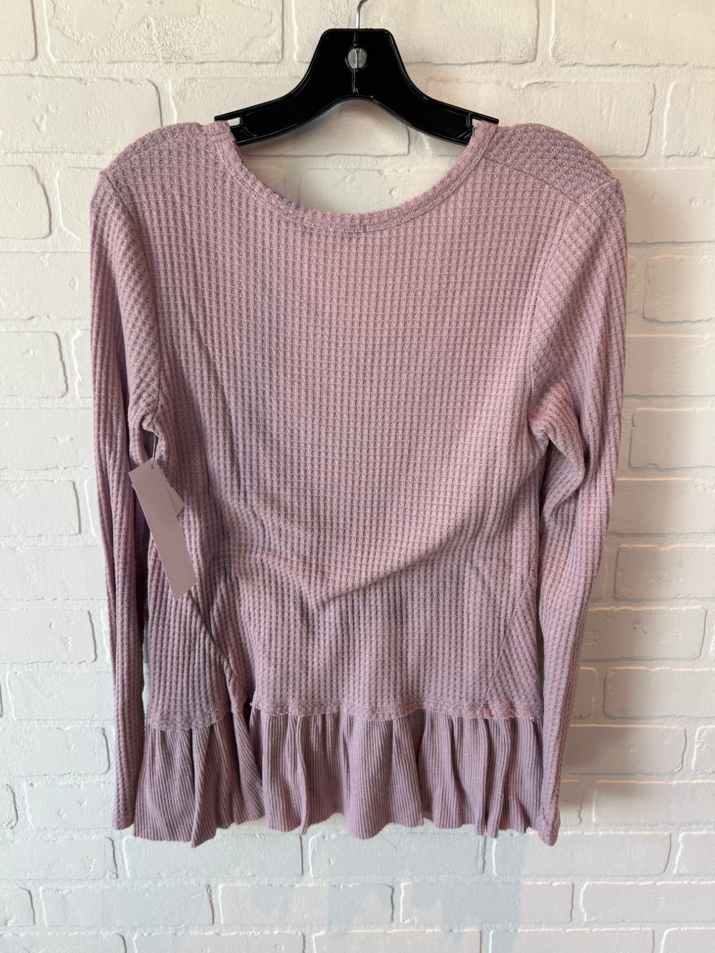 Top Long Sleeve By Eri + Ali In Purple, Size: M