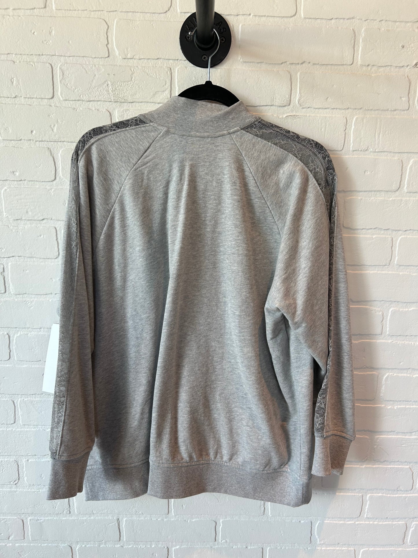 Sweatshirt Crewneck By Lauren By Ralph Lauren In Grey, Size: 2x