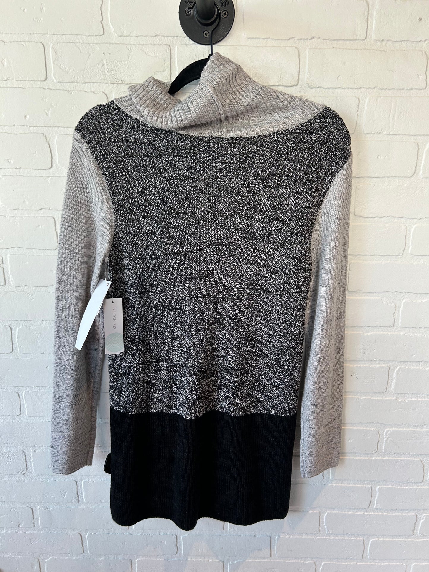 Sweater By Nic + Zoe In Black & Grey, Size: Xs