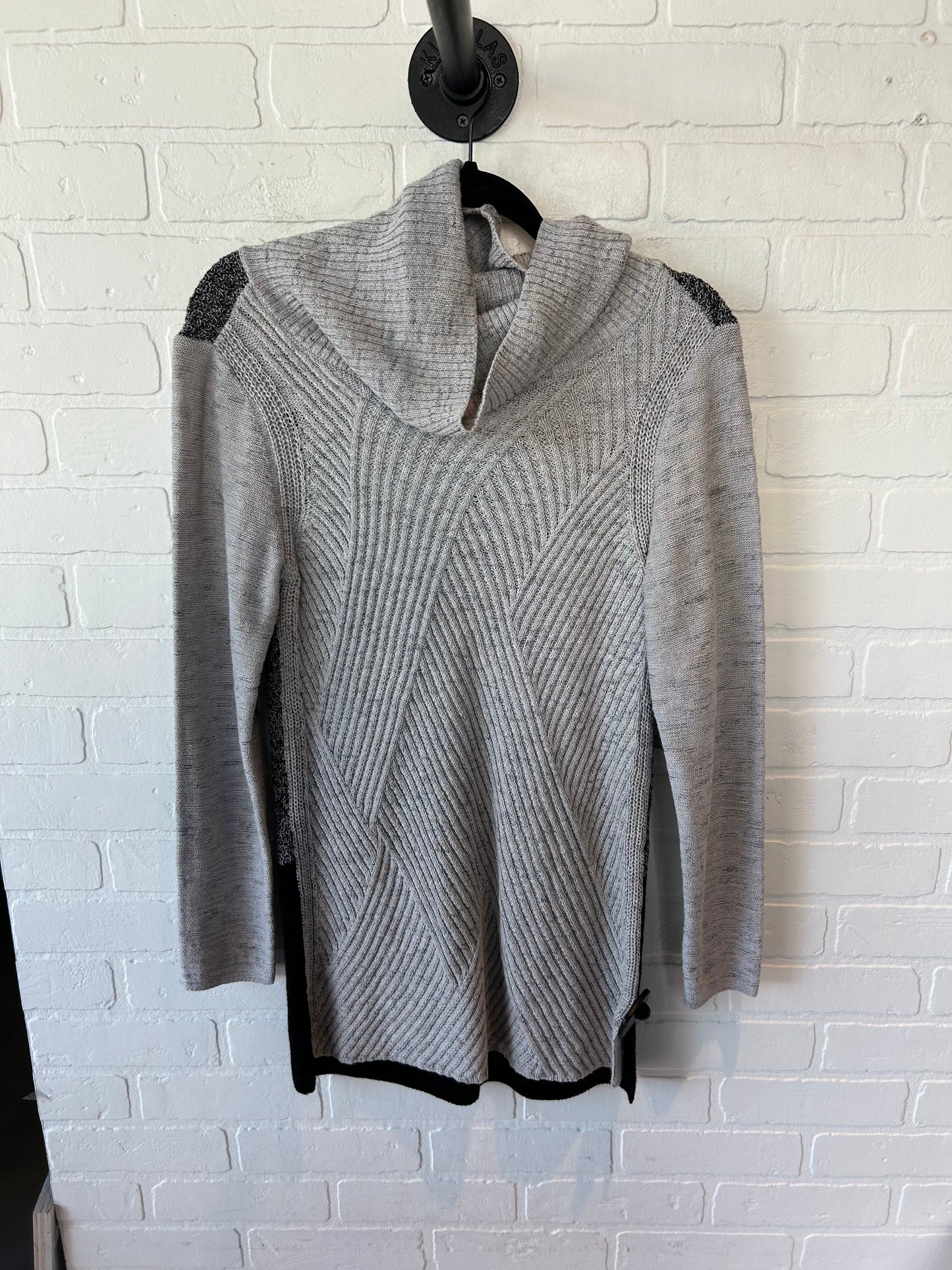 Sweater By Nic + Zoe In Black & Grey, Size: Xs