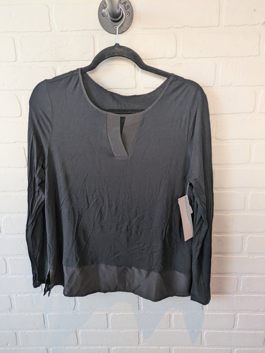 Top Long Sleeve By Banana Republic In Black & Blue, Size: M