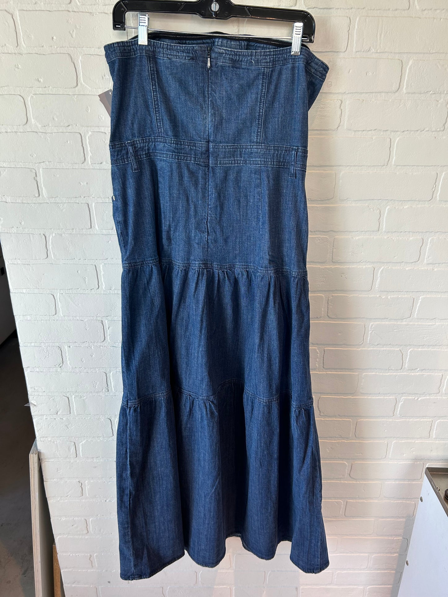 Dress Casual Midi By Bebe In Blue Denim, Size: M