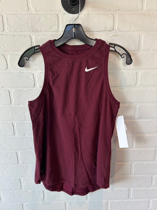 Athletic Tank Top By Nike In Red, Size: S