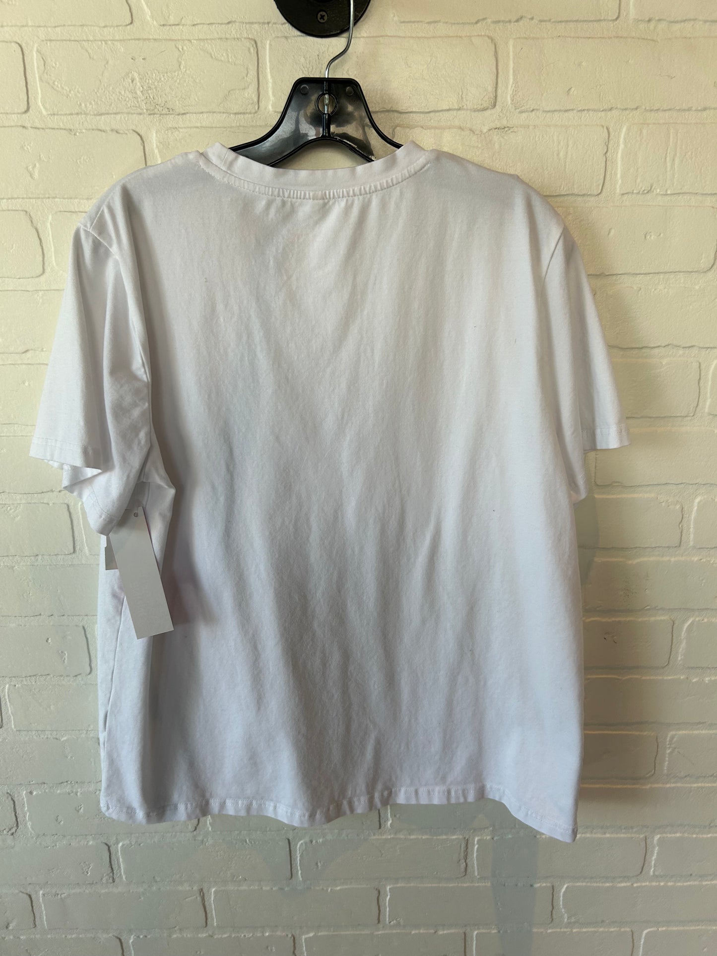 Top Short Sleeve Basic By Cmf In White, Size: Xl