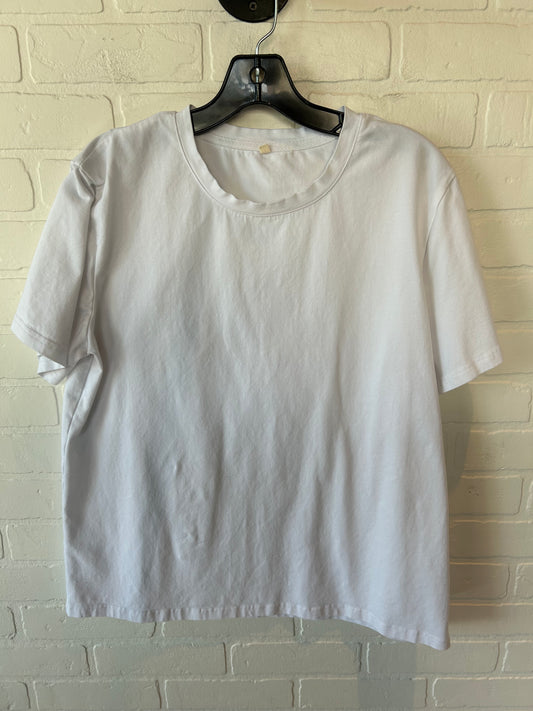 Top Short Sleeve Basic By Cmf In White, Size: Xl