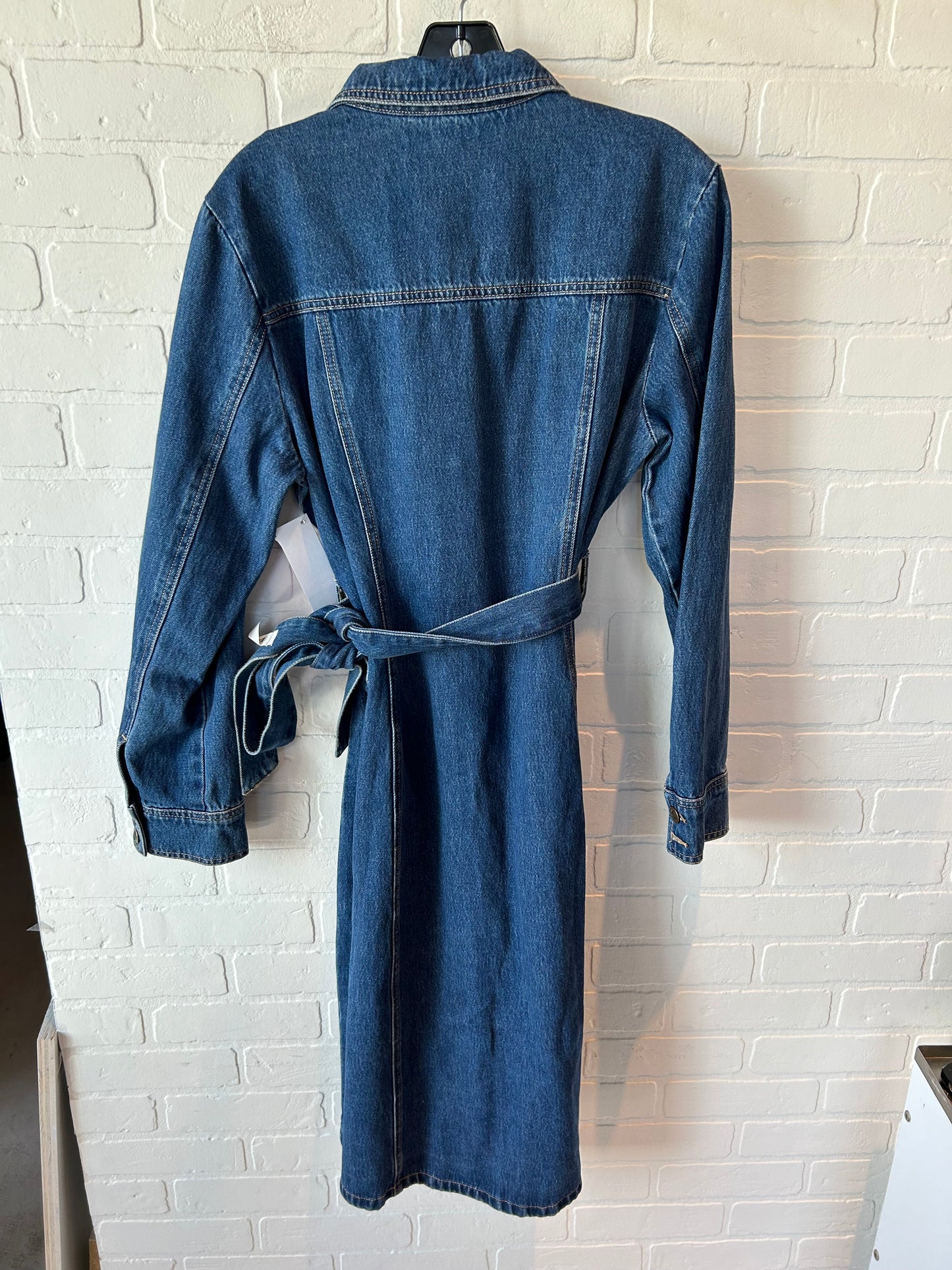 Dress Casual Midi By Clothes Mentor In Blue Denim, Size: M