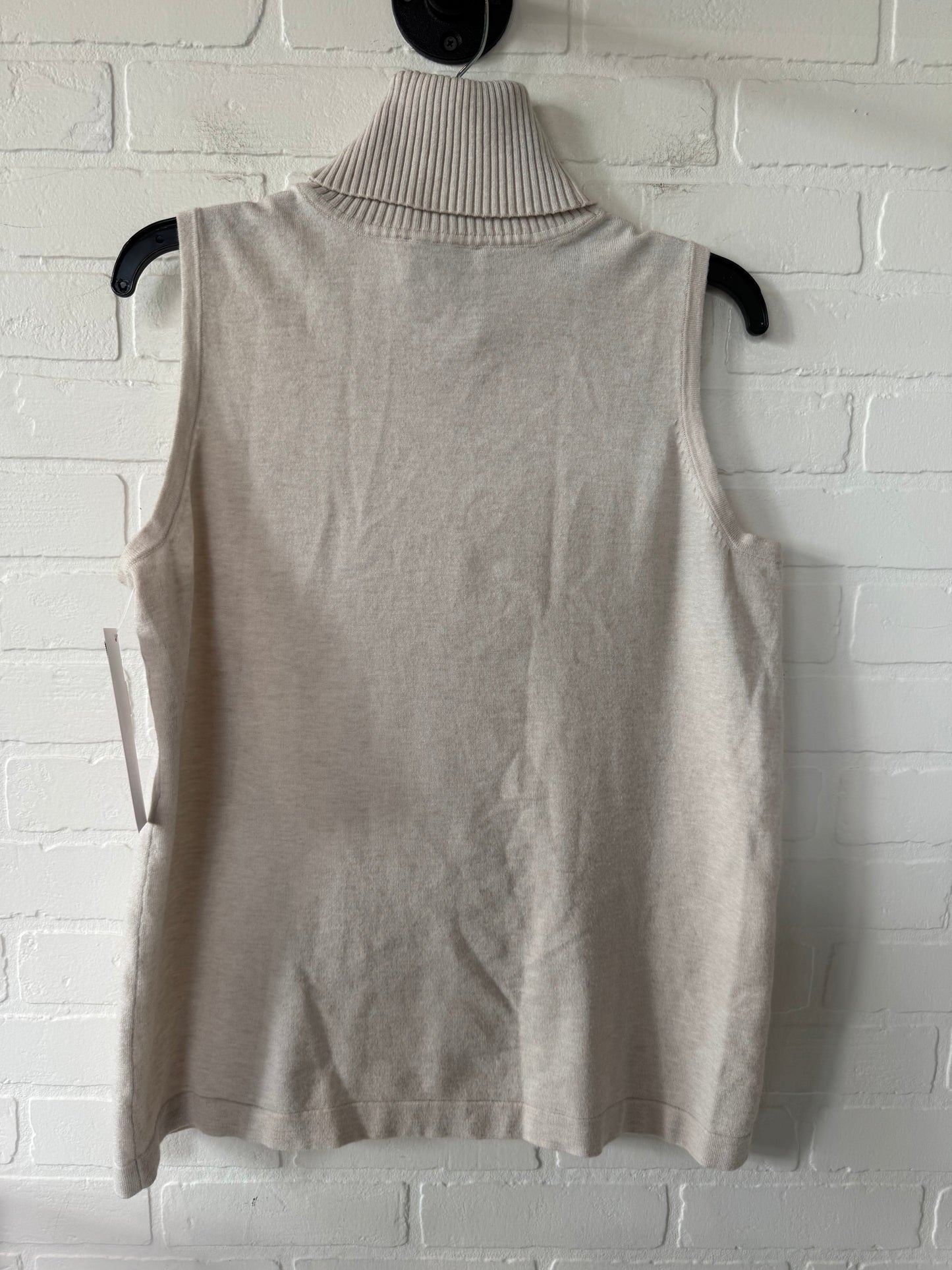 Vest Sweater By Clothes Mentor In Tan, Size: 1x