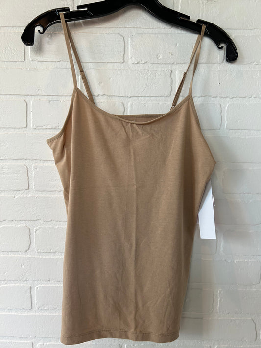 Top Cami By Time And Tru In Tan, Size: M