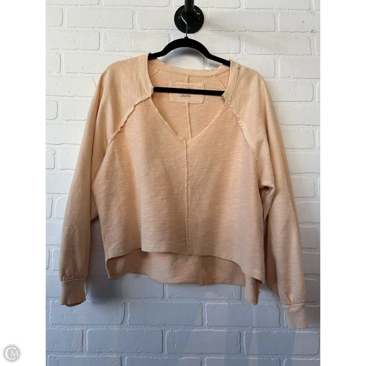 Top Long Sleeve By Pilcro In Orange, Size: M