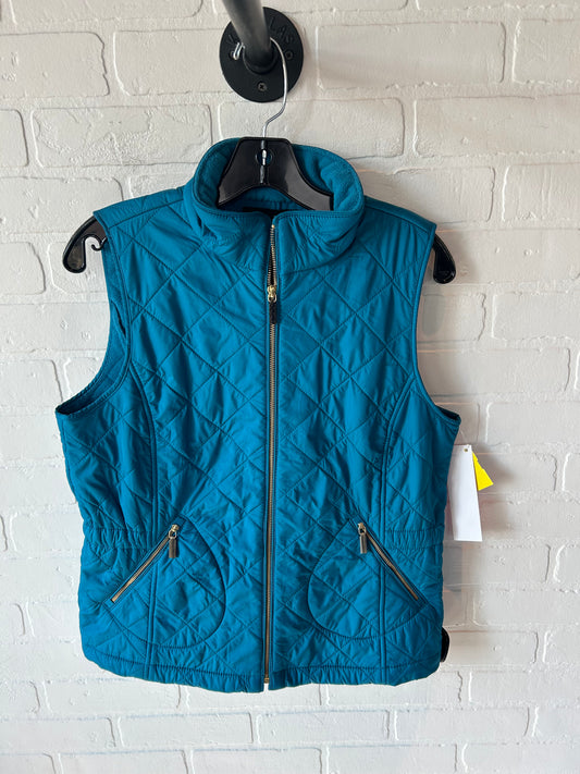 Vest Puffer & Quilted By Talbots In Blue, Size: Mp