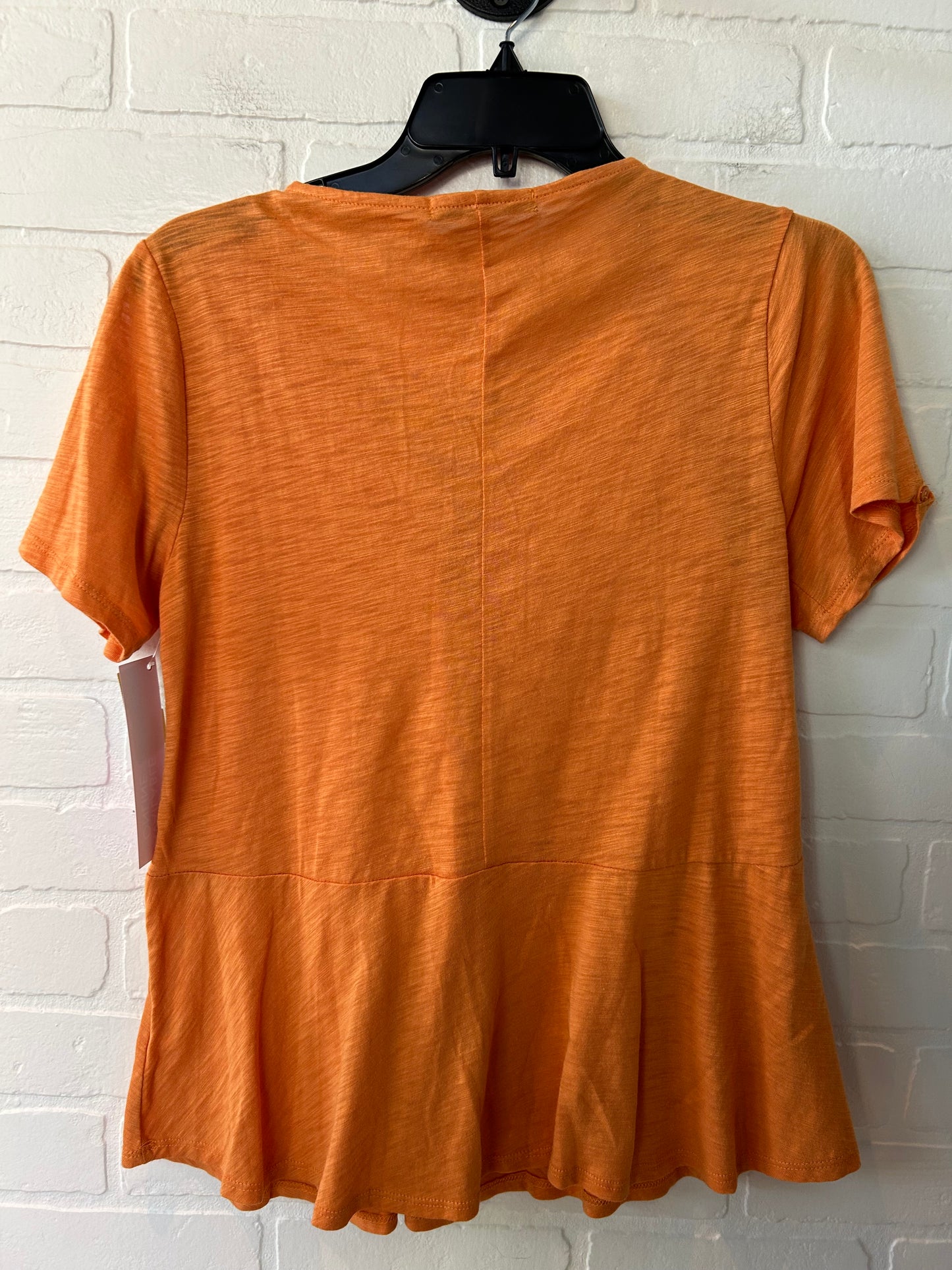 Top Short Sleeve By Harlowe & Graham In Orange, Size: Xs