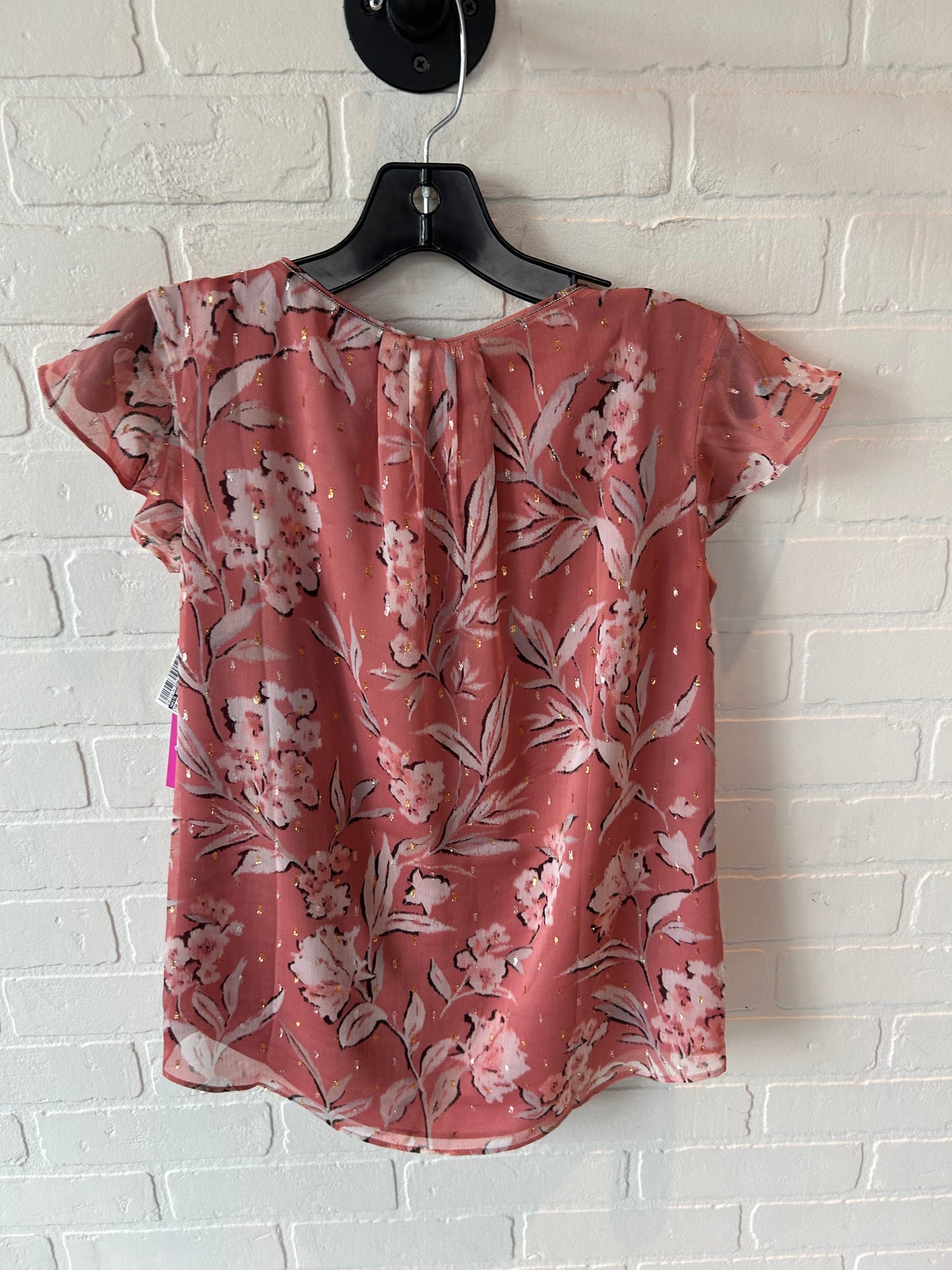 Top Short Sleeve By White House Black Market In Pink, Size: Xs