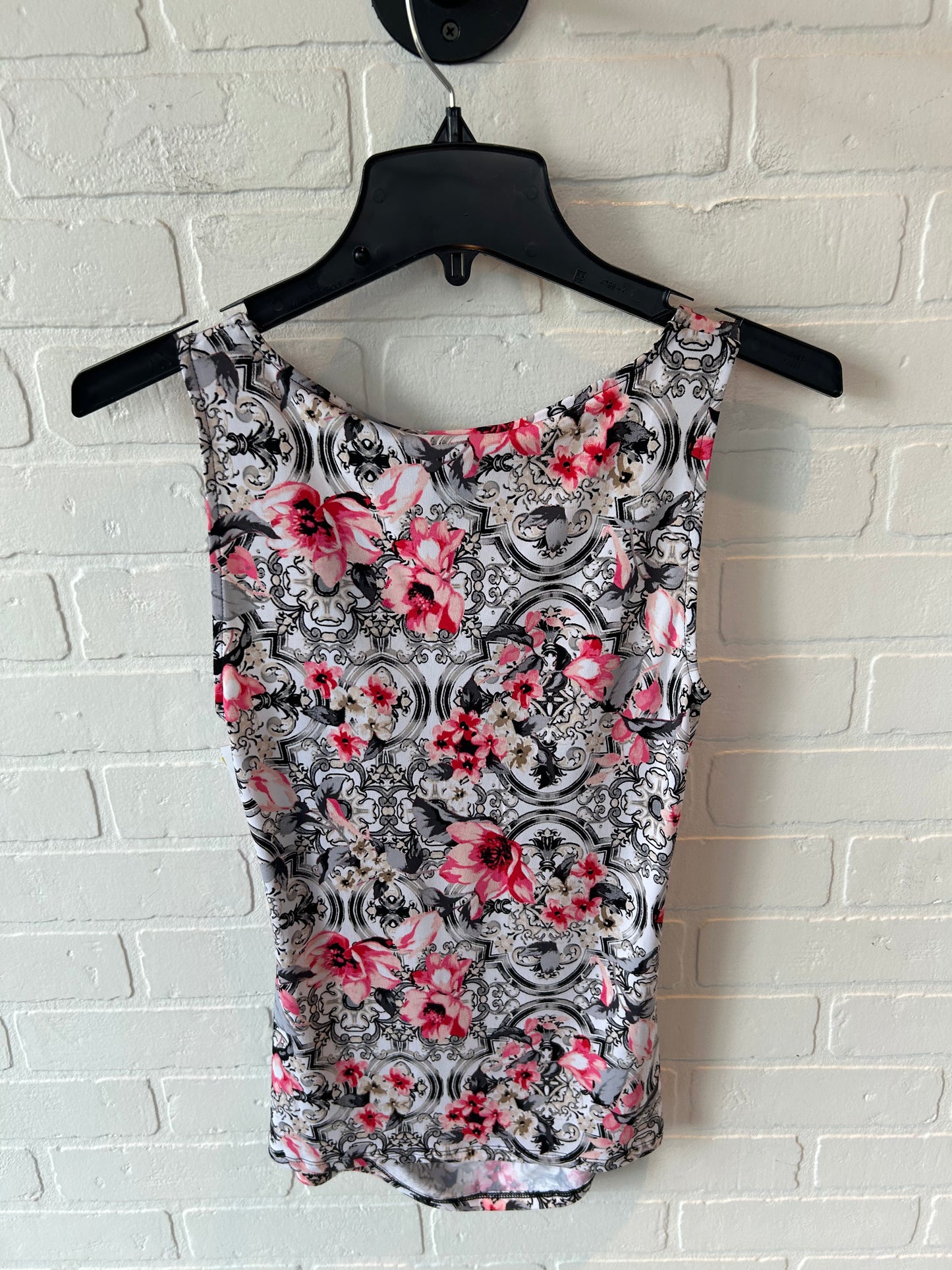 Top Sleeveless By White House Black Market In Pink & White, Size: Xs