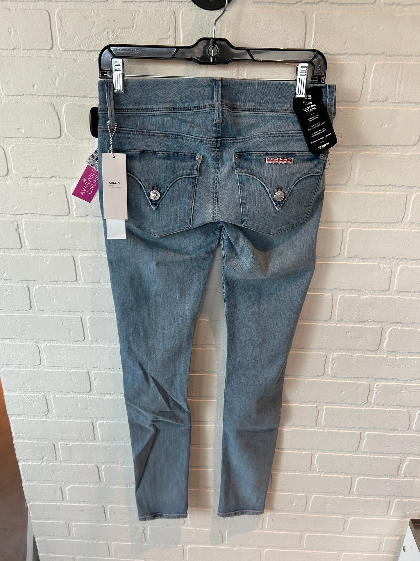 Jeans Skinny By Hudson In Blue Denim, Size: 2