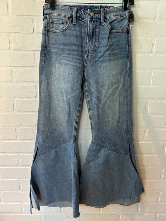 Jeans Flared By Lucky Brand In Blue Denim, Size: 0