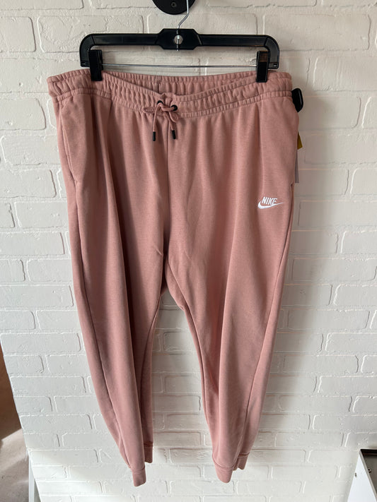 Athletic Pants By Nike In Pink, Size: 18