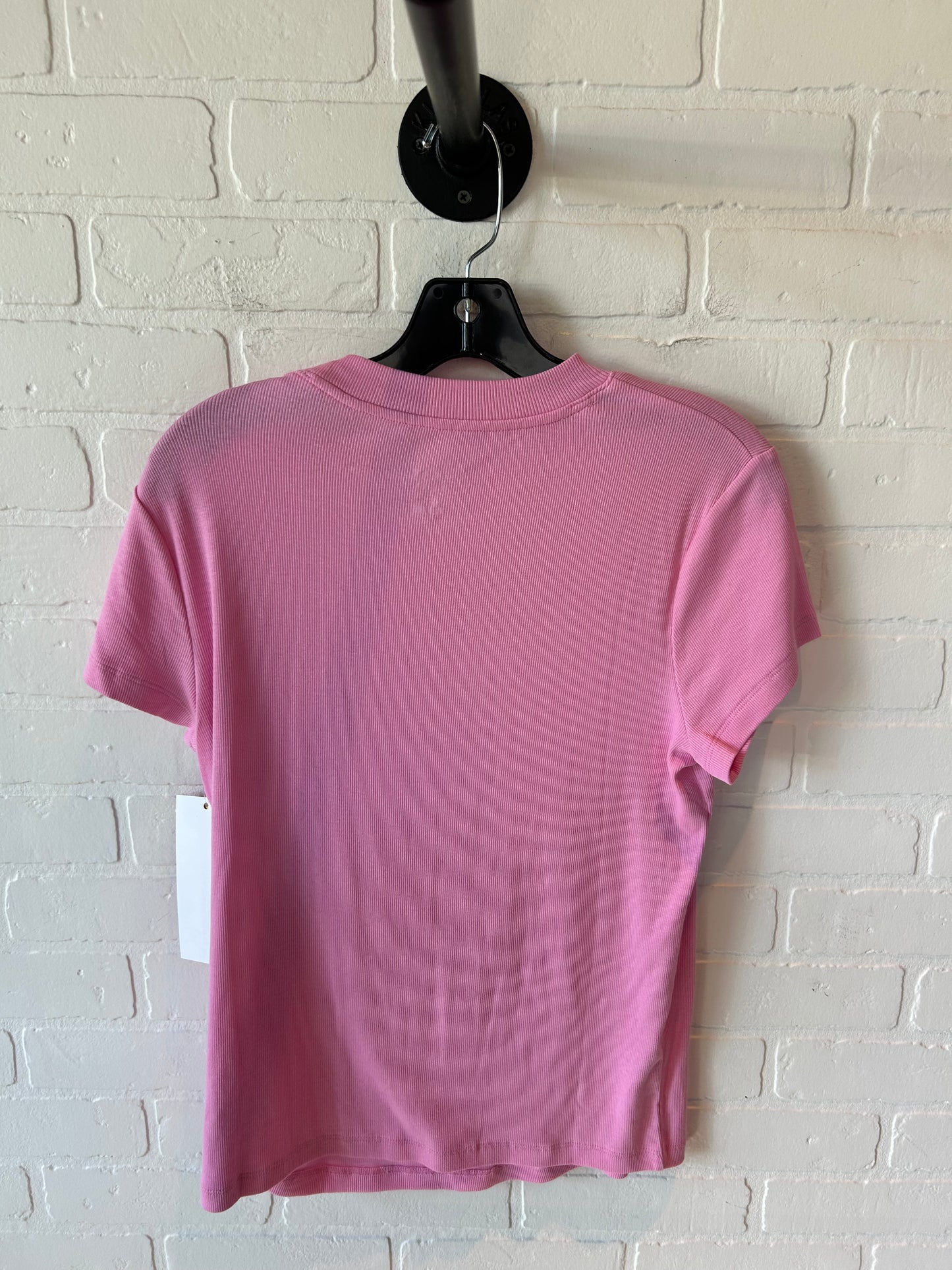 Top Short Sleeve Basic By A New Day In Pink, Size: L