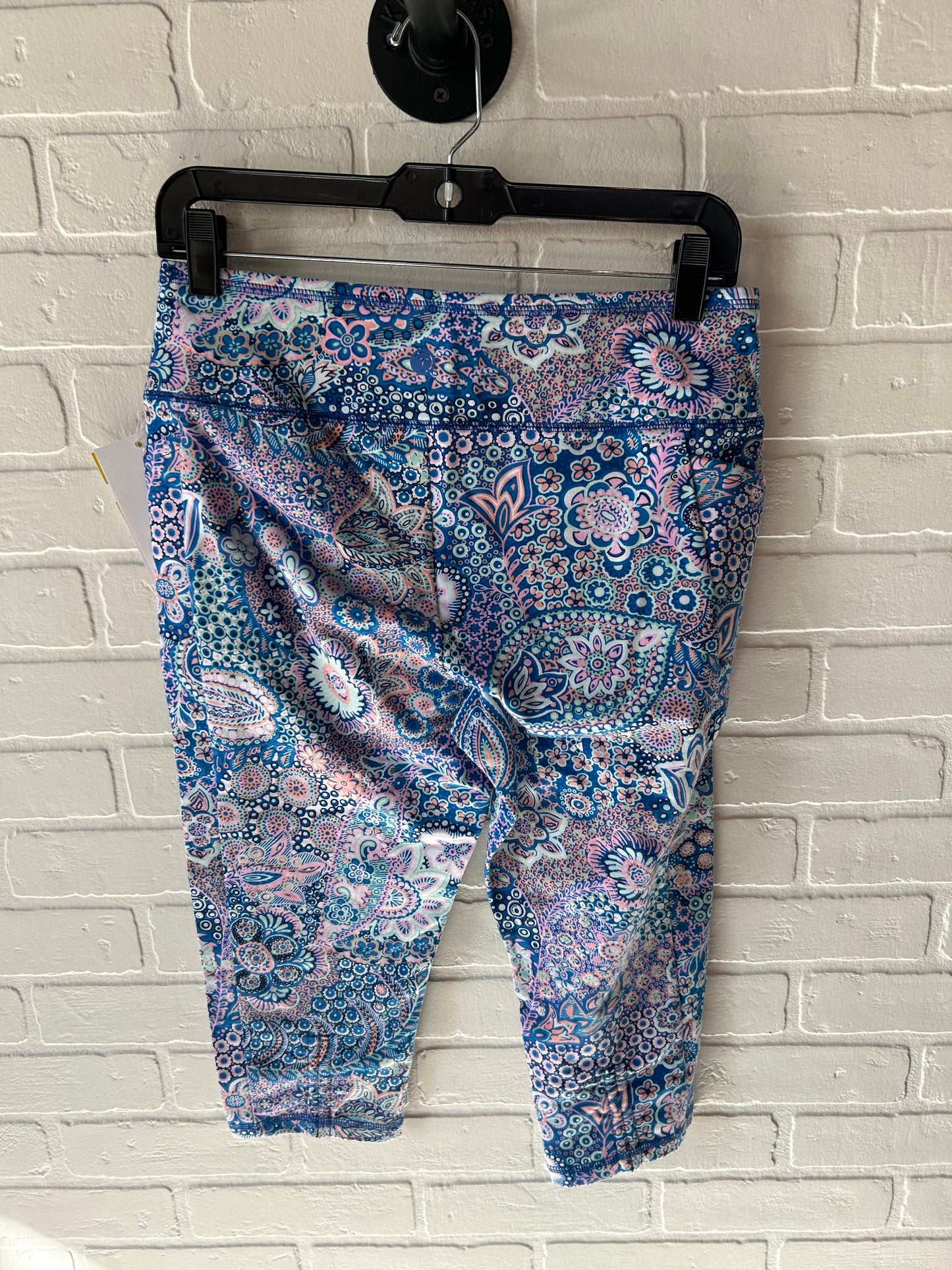 Athletic Leggings Capris By Talbots In Blue & Pink, Size: 8p