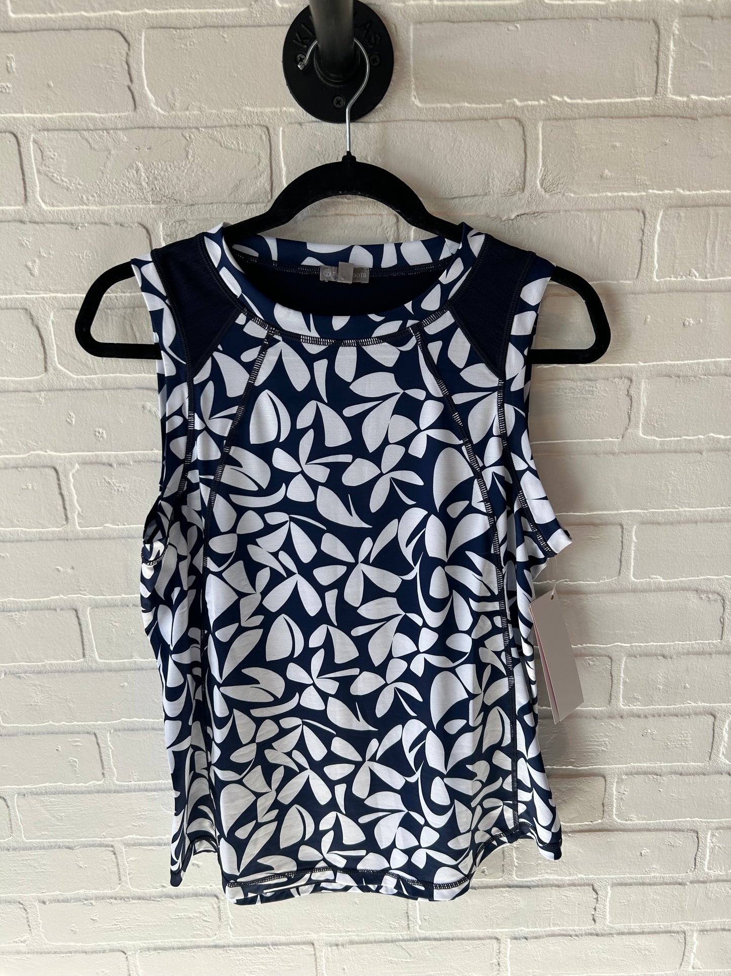 Athletic Tank Top By Talbots In Blue & White, Size: Mp