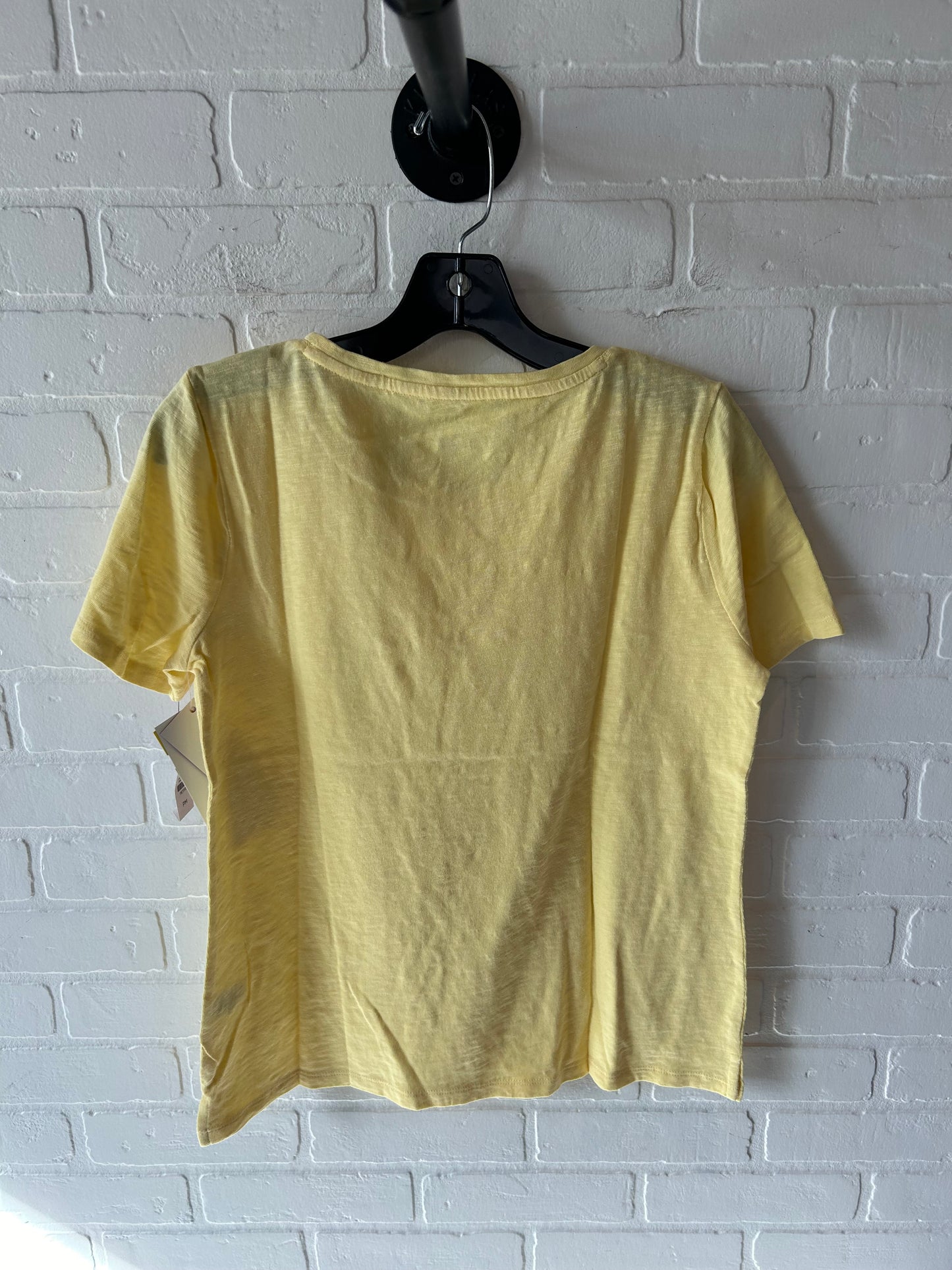 Top Short Sleeve By Talbots In Yellow, Size: Mp