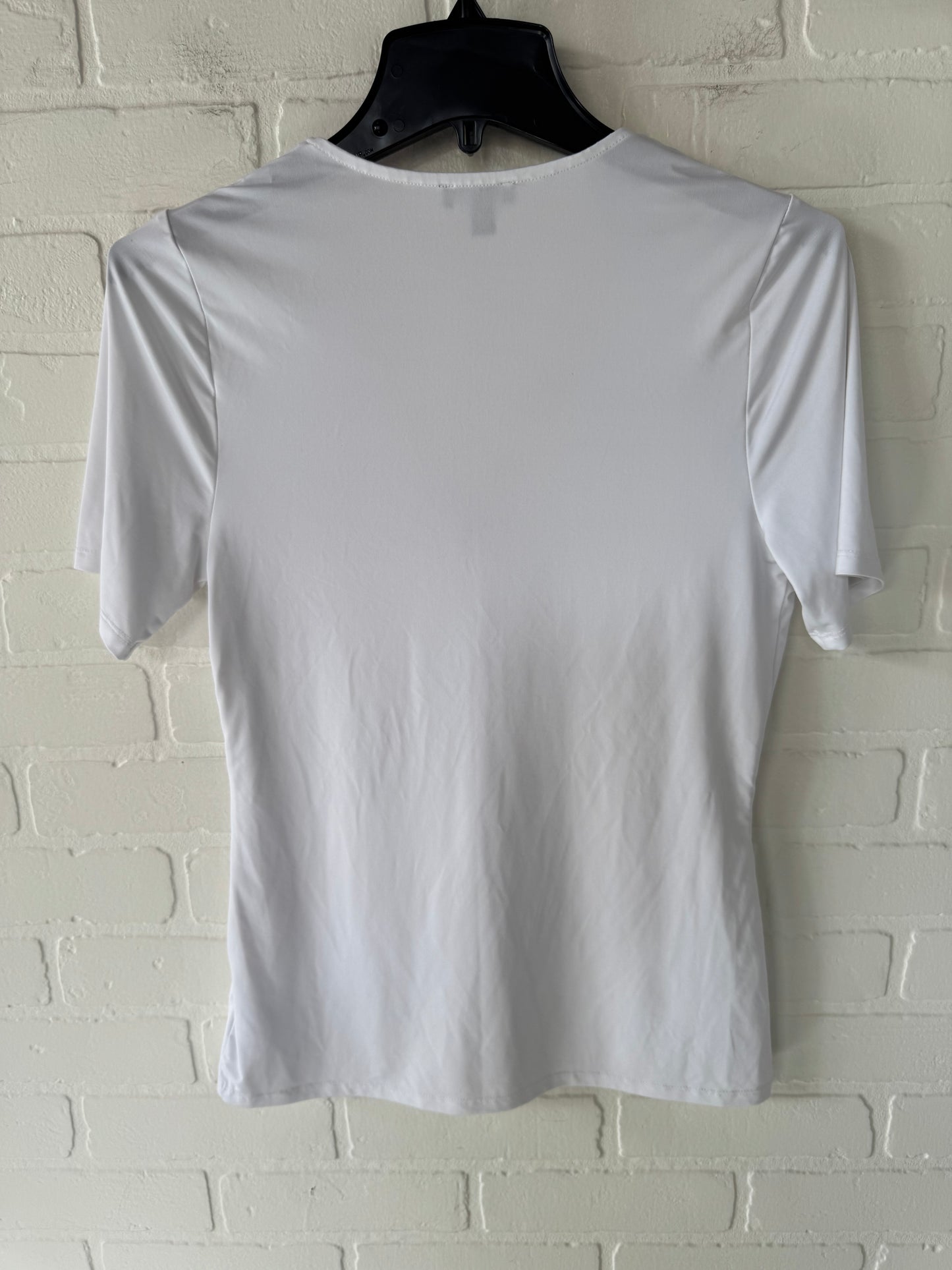 Top Short Sleeve By Express In White, Size: M