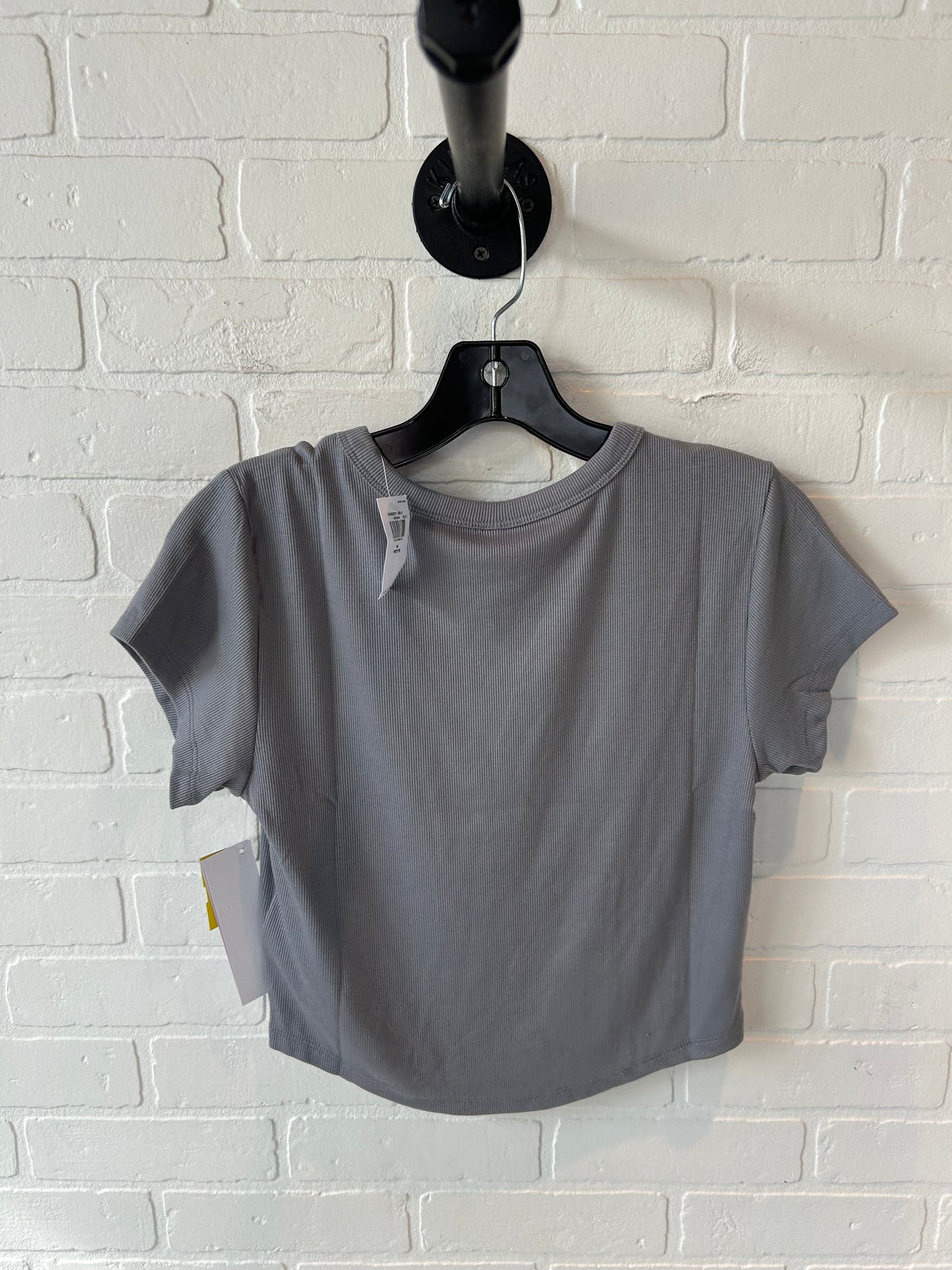 Athletic Top Short Sleeve By Old Navy In Grey, Size: Mp