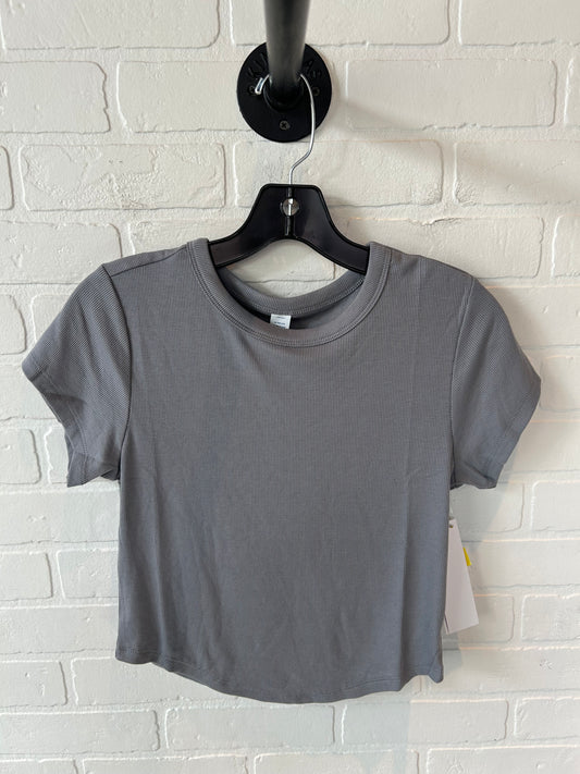 Athletic Top Short Sleeve By Old Navy In Grey, Size: Mp