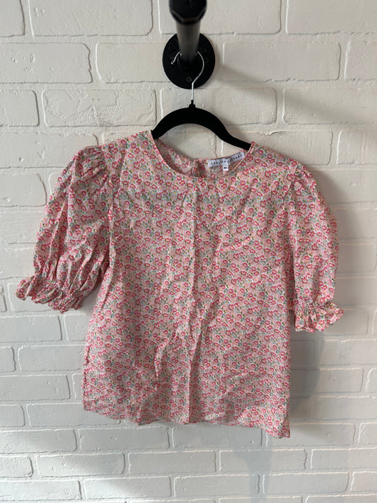 Top Short Sleeve By English Factory In Pink, Size: Xs