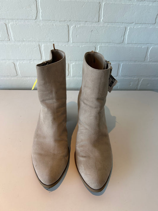 Boots Ankle Heels By Old Navy In Tan, Size: 10