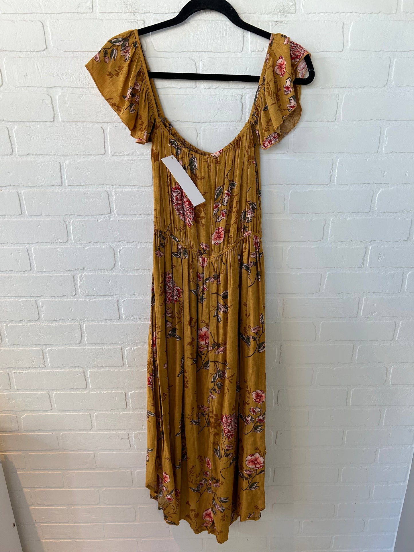 Dress Casual Midi By Kori America In Yellow, Size: S