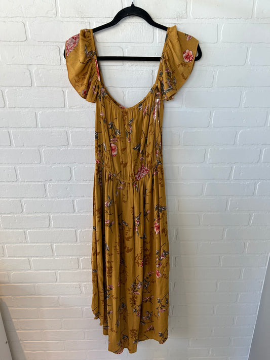 Dress Casual Midi By Kori America In Yellow, Size: S