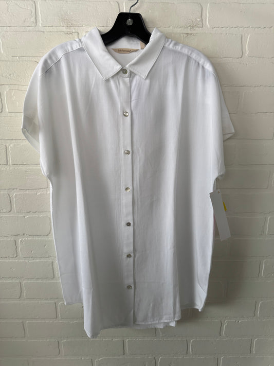 Top Short Sleeve By Soft Surroundings In White, Size: S