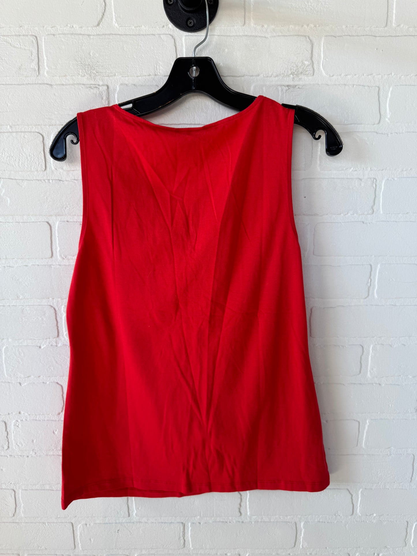 Top Sleeveless By Ann Taylor In Red, Size: M