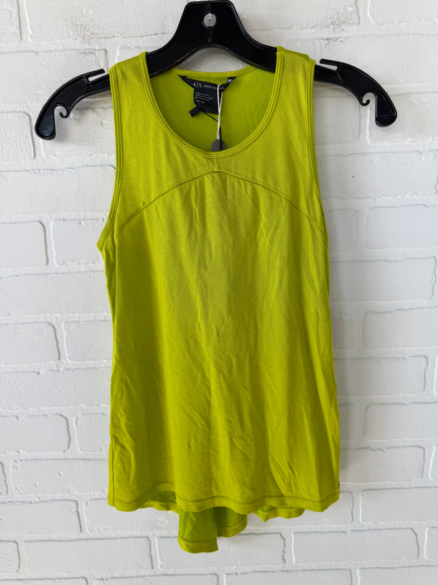 Top Sleeveless By Armani Exchange In Green, Size: Xs