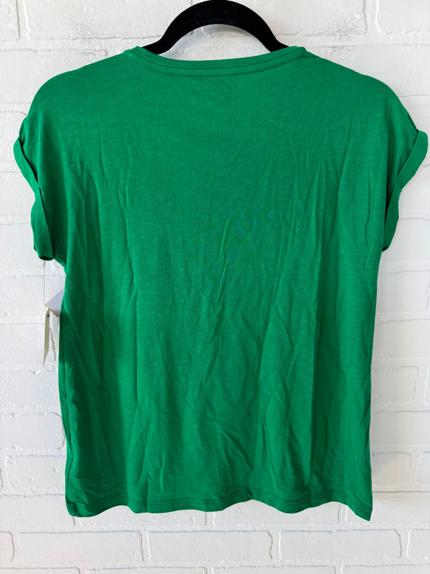 Top Short Sleeve Basic By Max Studio In Green, Size: Xs