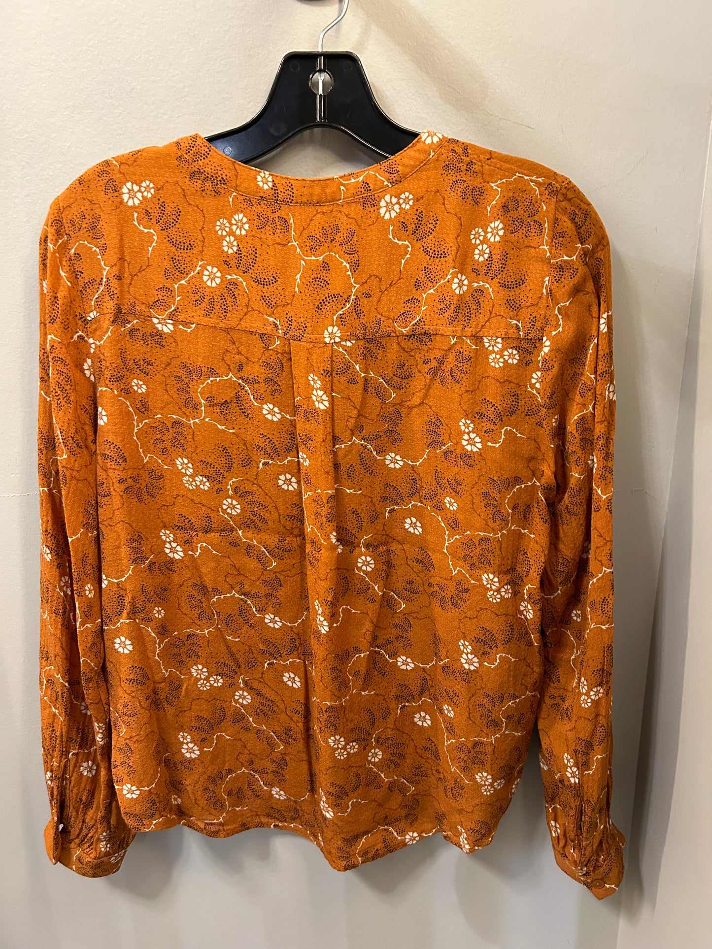 Top Long Sleeve By Treasure And Bond In Orange, Size: Xs