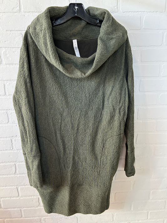 Athletic Sweatshirt Collar By Lululemon In Green, Size: M