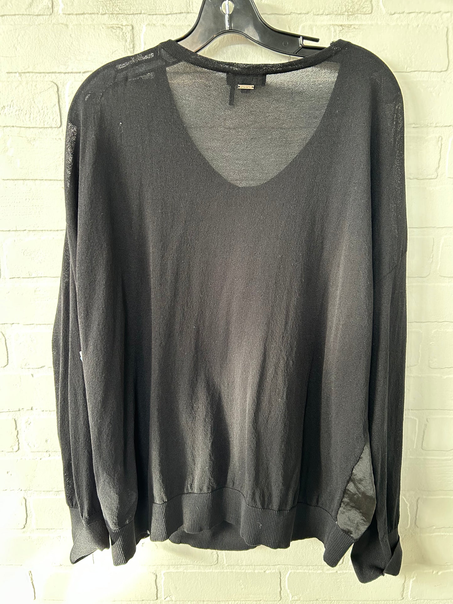 Top Long Sleeve By Dkny In Black, Size: Xl