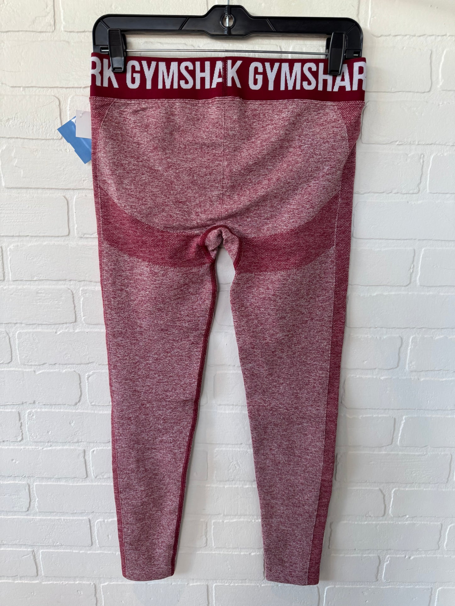 Athletic Leggings By Gym Shark In Red, Size: 8