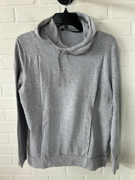 Athletic Top Long Sleeve Hoodie By Clothes Mentor In Grey, Size: S