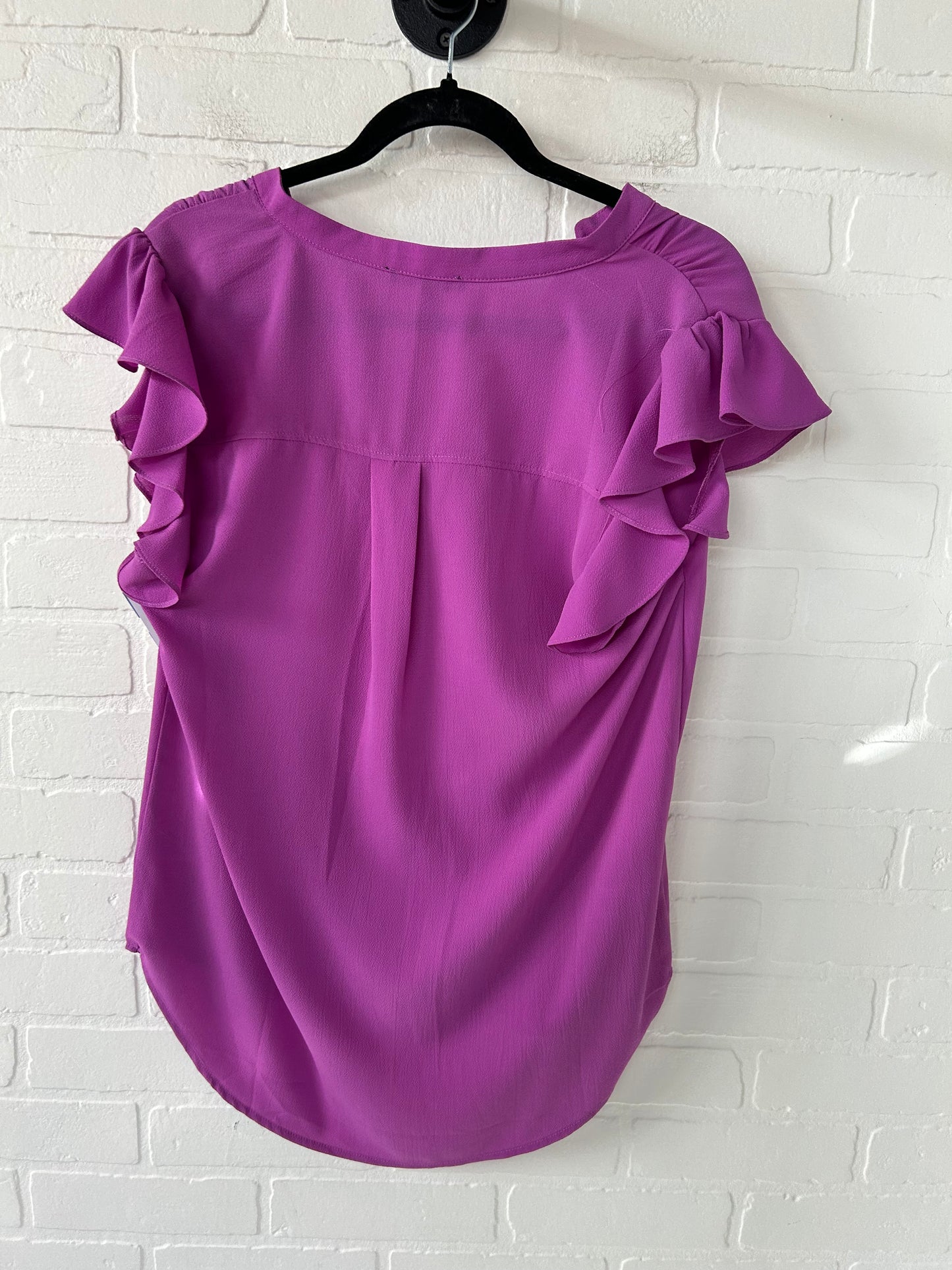 Top Short Sleeve By Staccato In Purple, Size: M