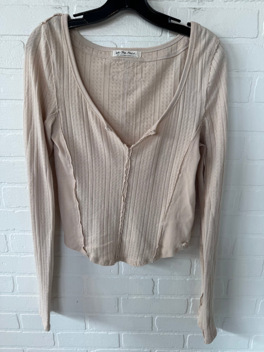 Top Long Sleeve By We The Free In Tan, Size: L