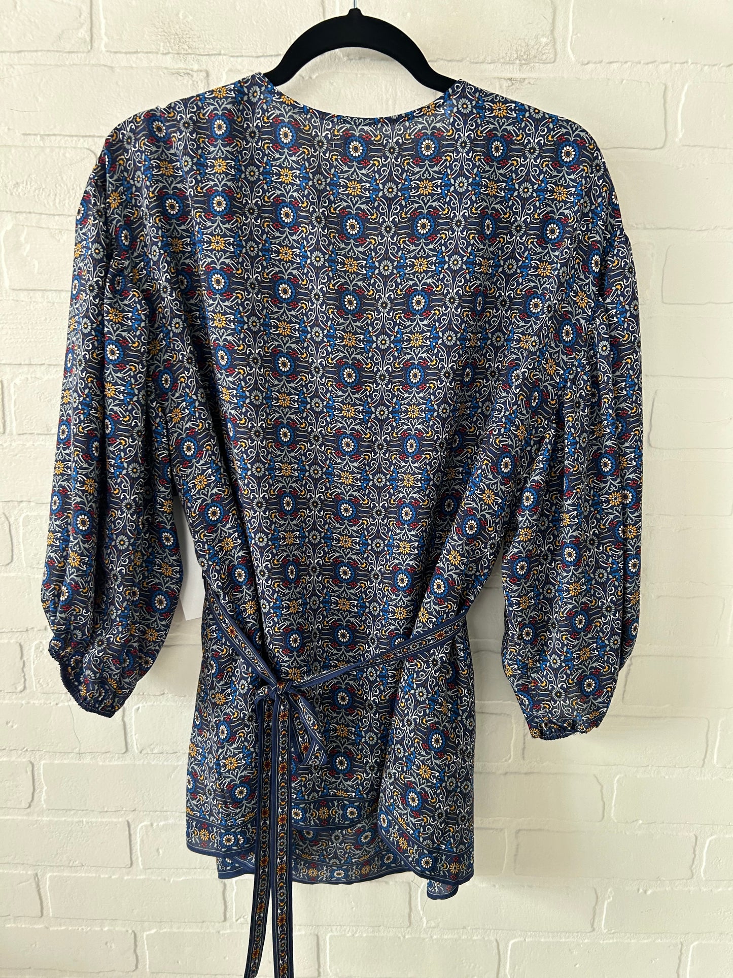 Top Long Sleeve By Max Studio In Blue, Size: 1x