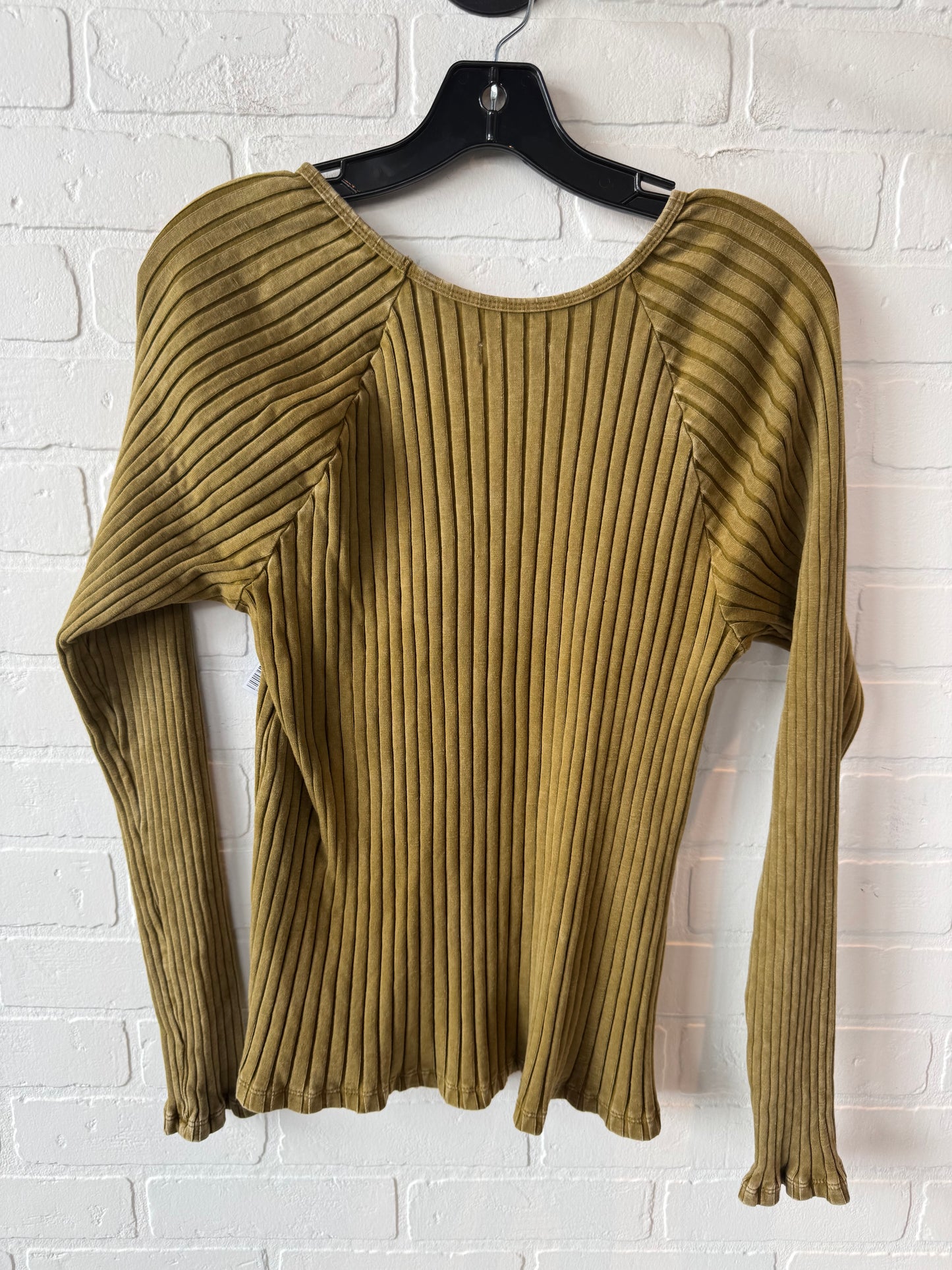 Top Long Sleeve By Knox Rose In Green, Size: L