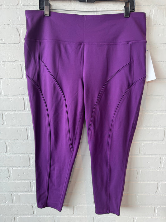 Athletic Leggings Capris By Dsg Outerwear In Purple, Size: 18